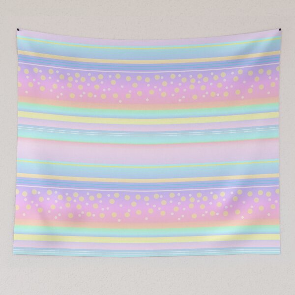 Item preview, Pastel pink blue dots and lines | soft light aesthetic pink blue striped designed and sold by lausn.