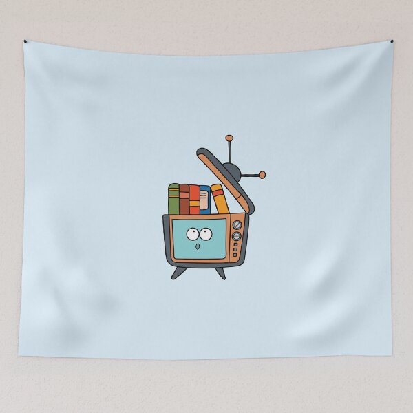 Item preview, cute tv with books inside designed and sold by wordspotrayal.