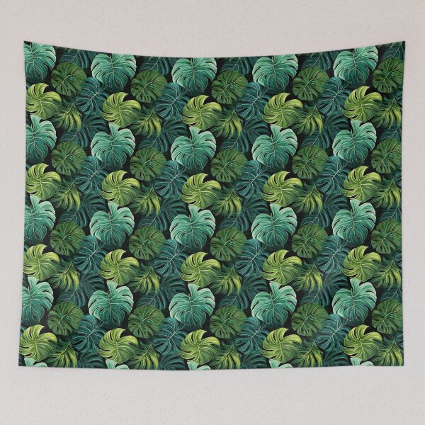 Item preview, Monstera Tropical Leaves Abstract Pattern designed and sold by HisoTorDesign.