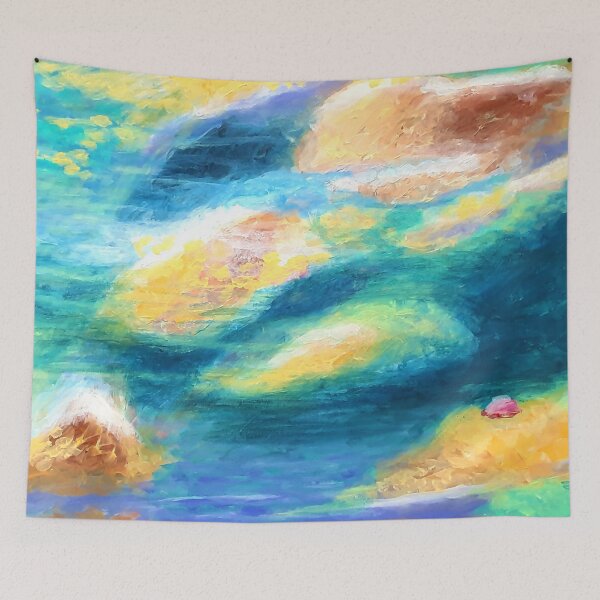 Item preview, Sand banks. Acrylic on paper designed and sold by Tereza Pilar  Art.