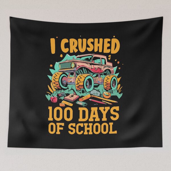 Item preview, 100 Days of School Monster Truck 100th Day of School Boys  designed and sold by Pitchou07.