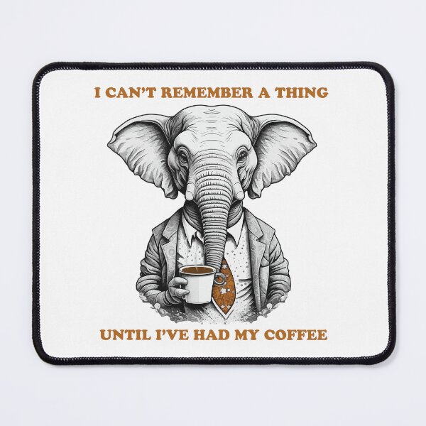 Item preview, Elephant with coffee designed and sold by NPStudio.