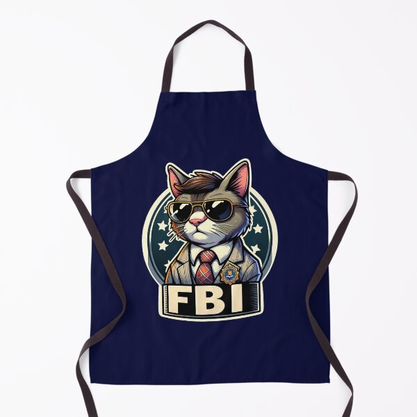 Item preview, Cartoon FBI Agent Cat designed and sold by fkdesignsshirts.