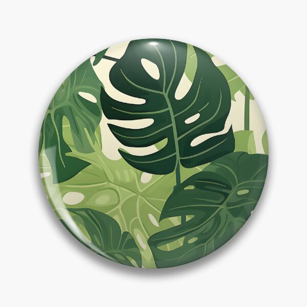 Item preview, Monstera Tropical Leaves Abstract Mandala designed and sold by HisoTorDesign.