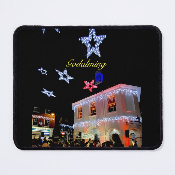 Item preview, Godalming in Surrey at Christmastime designed and sold by Picturestation.