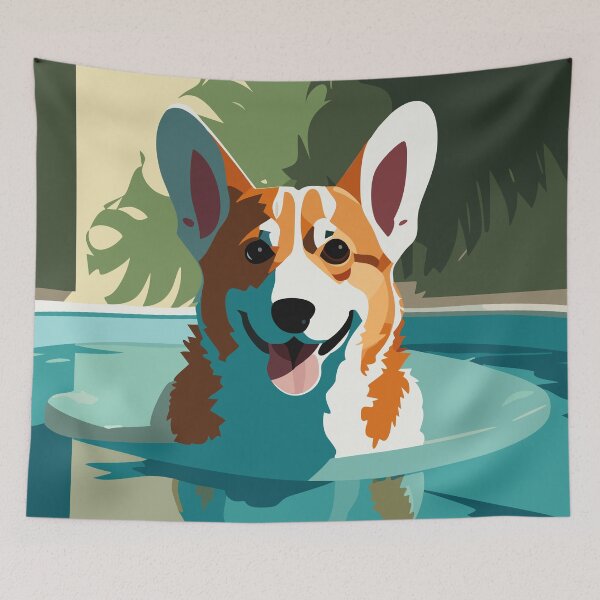 Item preview, Relaxing Corgi designed and sold by Corgi-at-night.