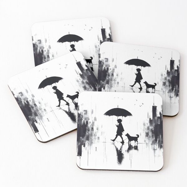 Item preview, 1 umbrella and 6 wet feet.  designed and sold by fatbanana.