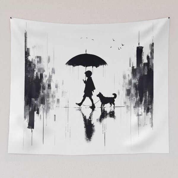 Item preview, 1 umbrella and 6 wet feet.  designed and sold by fatbanana.