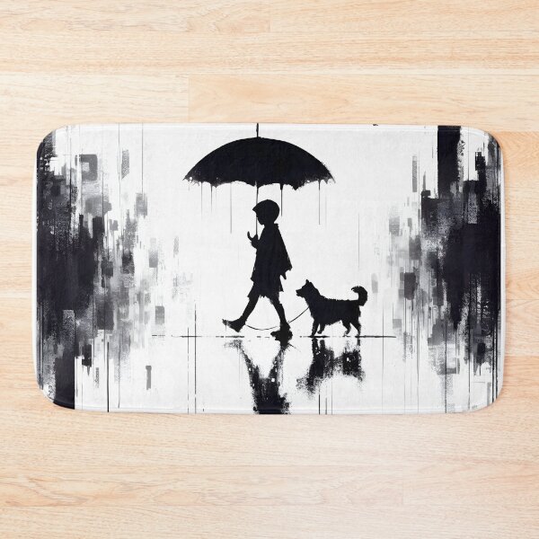 Item preview, 1 umbrella and 6 wet feet.  designed and sold by fatbanana.