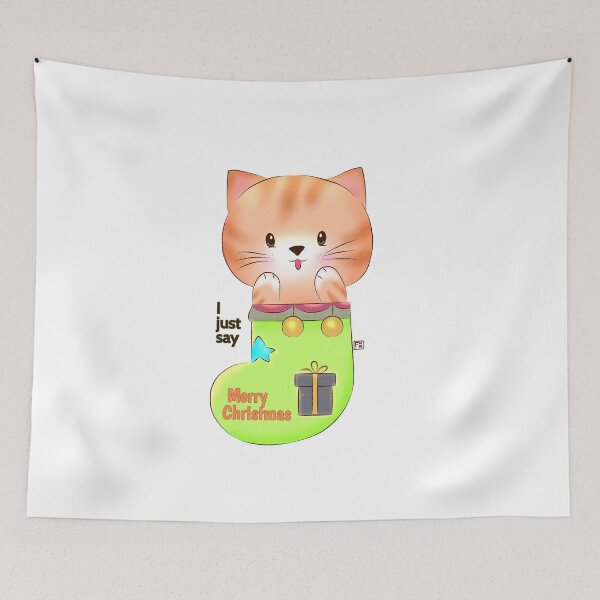 Item preview, Cute Cat | Cat Lover - a cute cat and christmas socks designed and sold by FennyWijayaMomo.