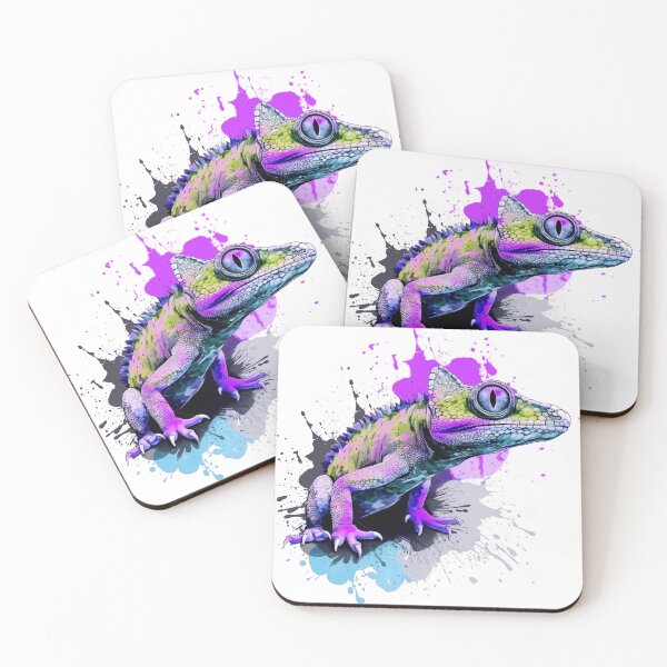 Item preview, Vibrant Neon Lizard Splatter: Reptile Art, Psychedelic Wildlife, Trendy Abstract Design, Colorful Animal Print, Urban Street Style, Electric Reptilian Decor designed and sold by bahlpythons.