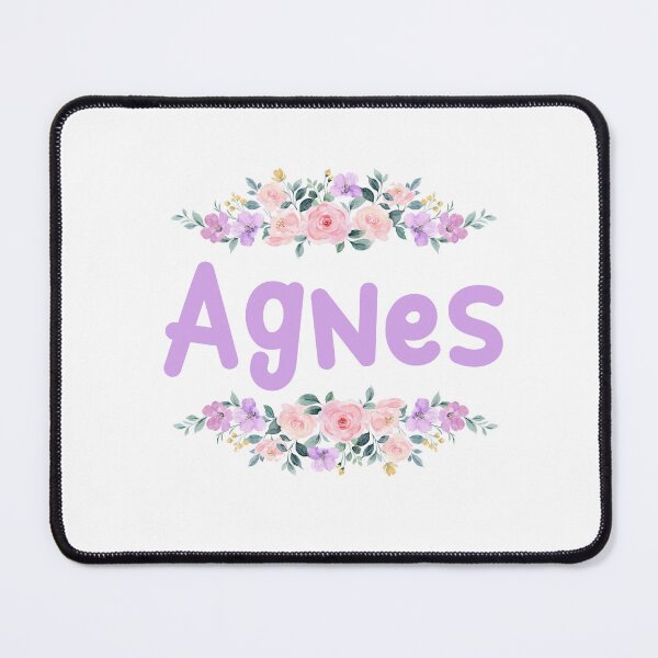 Item preview, Purple Flower Agnes Name Label designed and sold by NormadWorld.