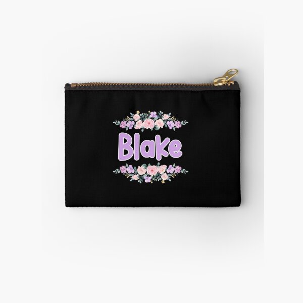 Item preview, Purple Flower Blake Name Label (Black) designed and sold by NormadWorld.