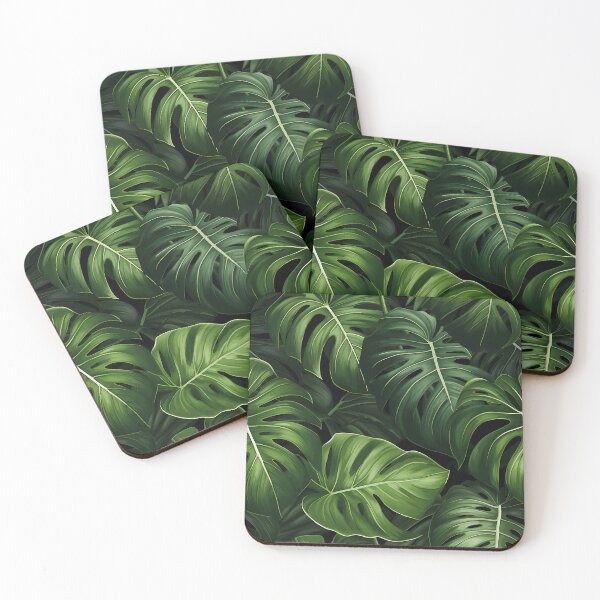 Item preview, Monstera Tropical Leaves Abstract Jungle designed and sold by HisoTorDesign.