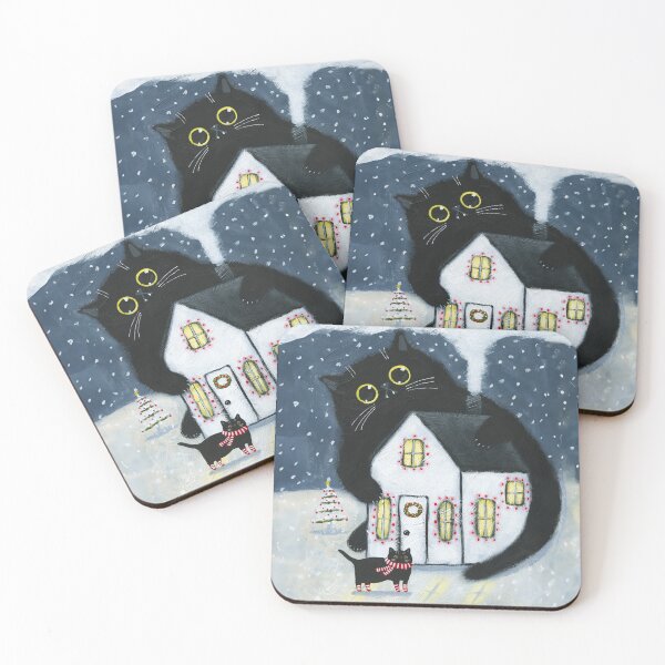 Item preview, The Yule Cat designed and sold by KilkennyCat Art.