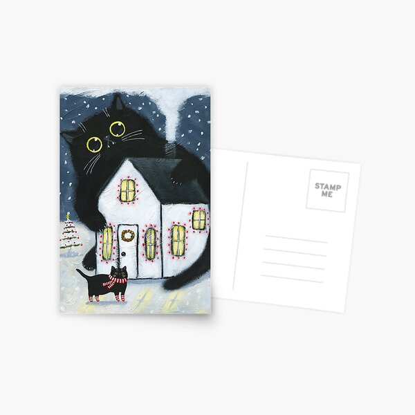 Item preview, The Yule Cat designed and sold by KilkennyCat Art.