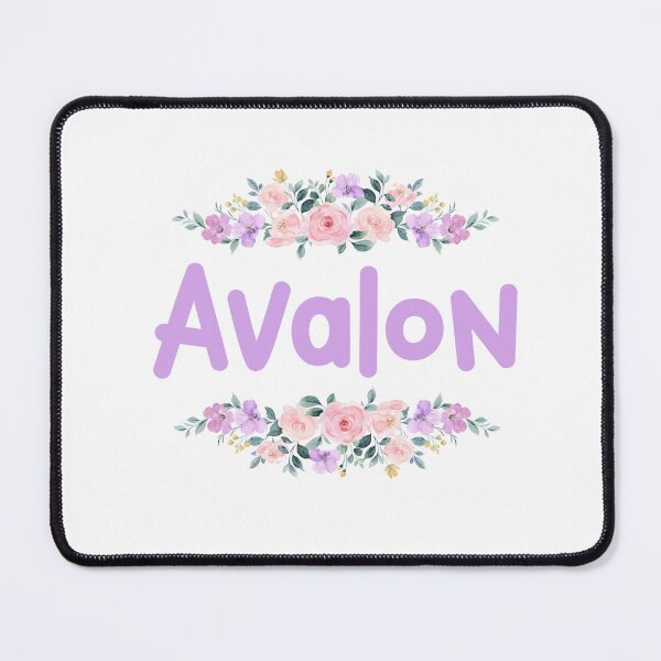 Item preview, Purple Flower Avalon Name Label designed and sold by NormadWorld.
