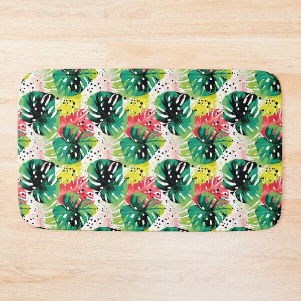 Item preview, Monstera Tropical Leaves Abstract Seamless Pattern designed and sold by HisoTorDesign.