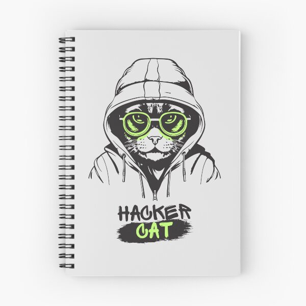 Item preview, Black Green Cool Cat Illustrative designed and sold by TayyarProduct.