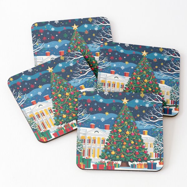Item preview, WHITEHOUSE CHRISTMAS TREE designed and sold by PIGCASSOSAIART.
