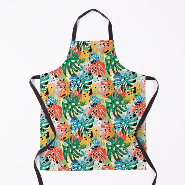 Item preview, Monstera Tropical Leaves Abstract Jungle Mural designed and sold by HisoTorDesign.