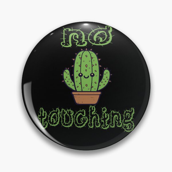 Item preview,  No touching cute cactus designed and sold by GirlGlowGraphic.