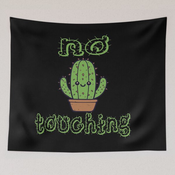 Item preview,  No touching cute cactus designed and sold by GirlGlowGraphic.