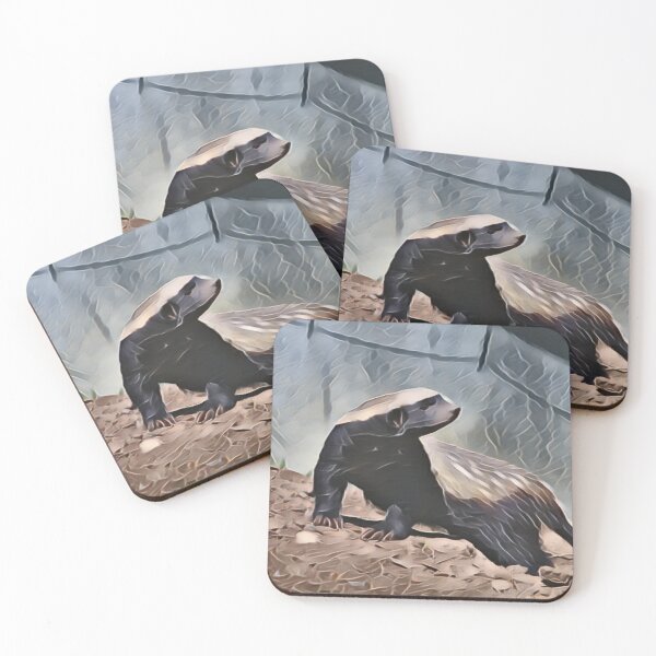 Item preview, Looking Back Honey Badger In Gemstone designed and sold by Fearless-Fox.