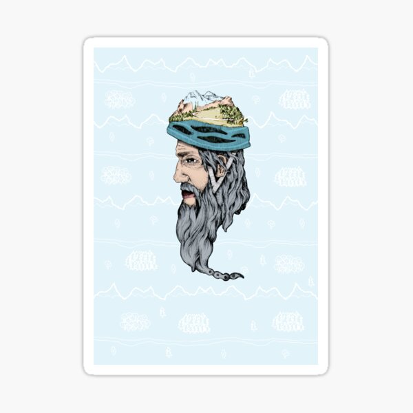 Fashionable hipster king Sticker
