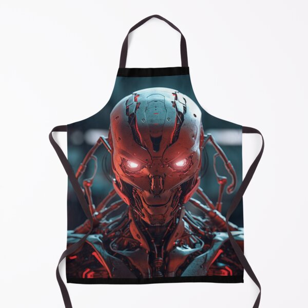 Item preview, Mechanical Menace – Red-Eyed Automaton Portrait designed and sold by SmartDesignByBB.