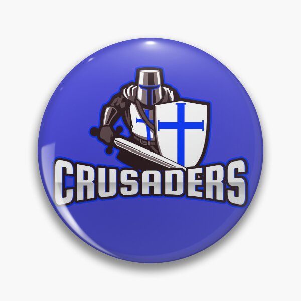 Item preview, Crusaders Knight Blue White Sports Team Logo designed and sold by 67prints.