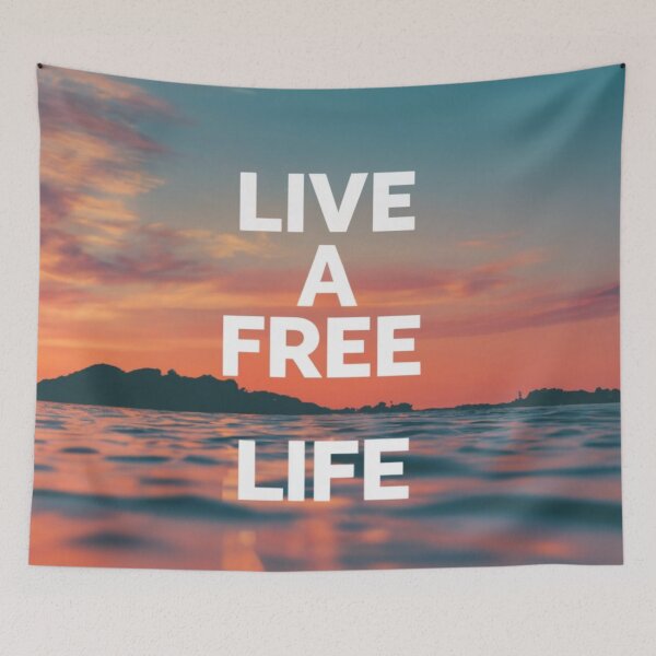 Item preview, Live A Free Life designed and sold by AImonk.