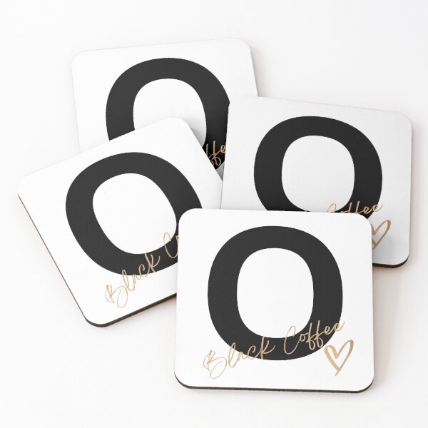 Item preview, Letter O mug for Black Coffee Lovers designed and sold by 13thOak.