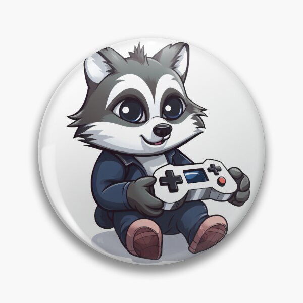 Item preview, Raccoon Gamer Cartoon Style designed and sold by PabloArt.