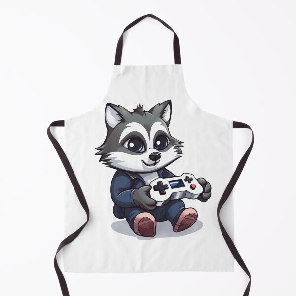 Item preview, Raccoon Gamer Cartoon Style designed and sold by PabloArt.