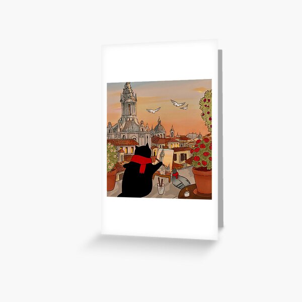 Item preview, Stanis Painting Roman Roofs  designed and sold by Stanis the Cat.