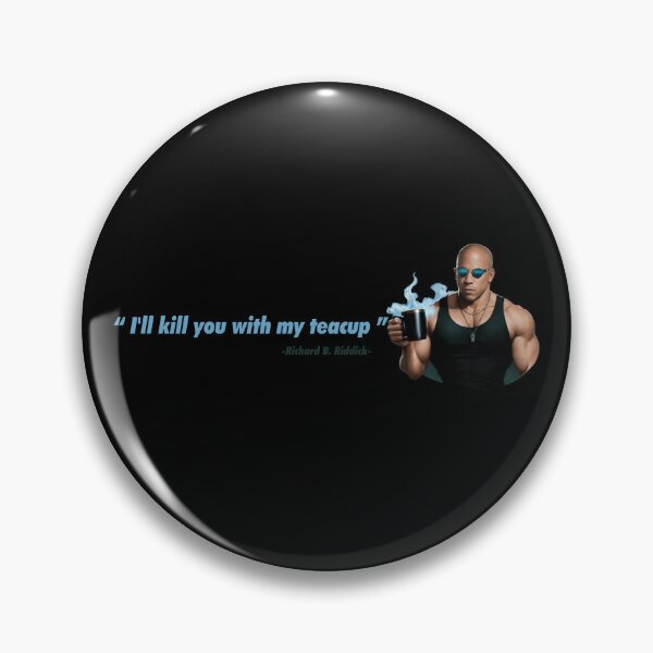 Item preview, I'll kill you with my teacup - Funny Quotes designed and sold by Luiz Burattini.