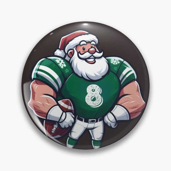 Item preview, Football Santa in green white  designed and sold by SeeingBeyond.