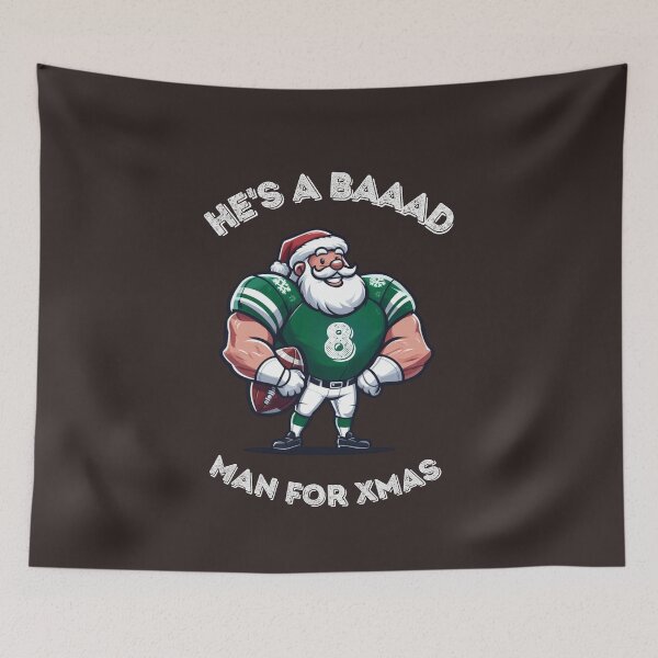 Item preview, Football Santa in green white  designed and sold by SeeingBeyond.