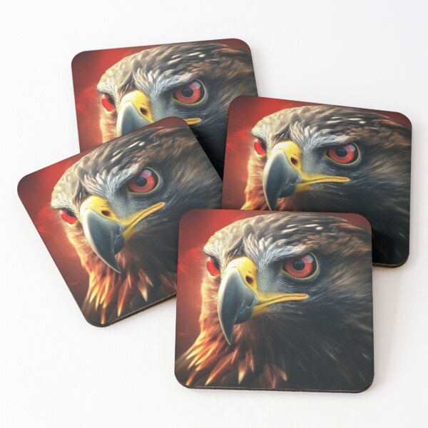 Item preview, Crimson Gaze - Majestic Eagle Portrait designed and sold by SmartDesignByBB.