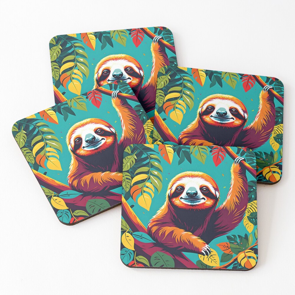 Item preview, Coasters (Set of 4) designed and sold by PIGCASSOSAIART.
