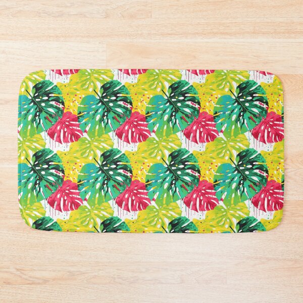 Item preview, Monstera Tropical Leaves Abstract Spray-Painted Mandala designed and sold by HisoTorDesign.