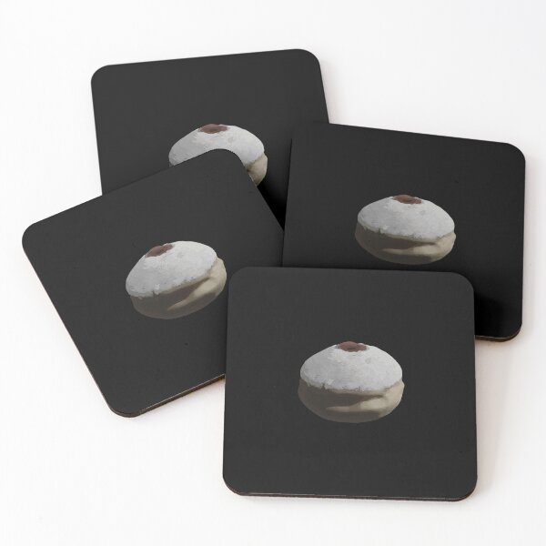 Item preview, Hanukkah Donut / Sufganiyah - Black Background designed and sold by OG-Graphics.