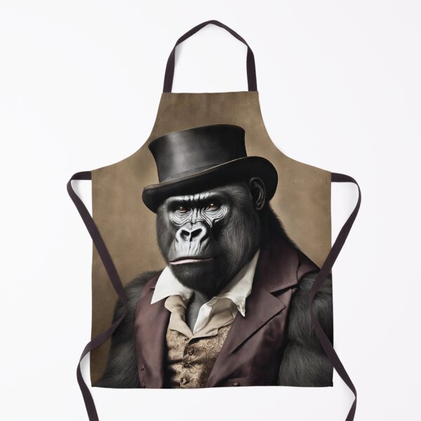 Item preview, Victorian Gorilla Portrait Artistic Gift Fashion Gorilla Style designed and sold by popanato.