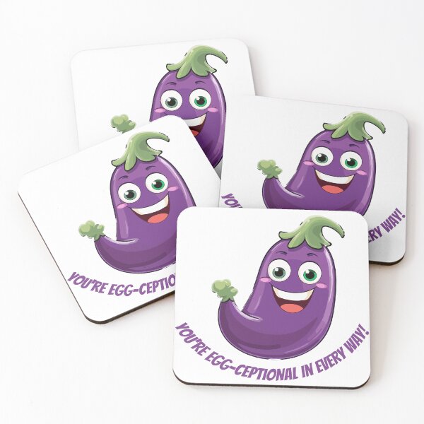 Item preview, Emotional Support Eggplant: You're Egg-Ceptional In Every Way! designed and sold by CodedCraftsShop.
