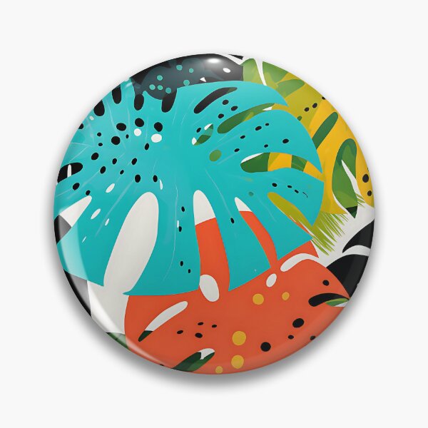 Item preview, Monstera Tropical Leaves Abstract Mandala designed and sold by HisoTorDesign.