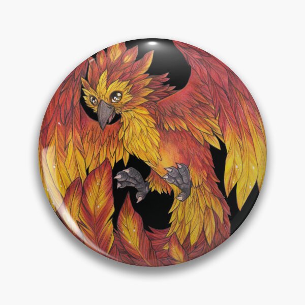 Item preview, Cute cartoon phoenix - fantasy lover fire designed and sold by ZadzeneaArt.