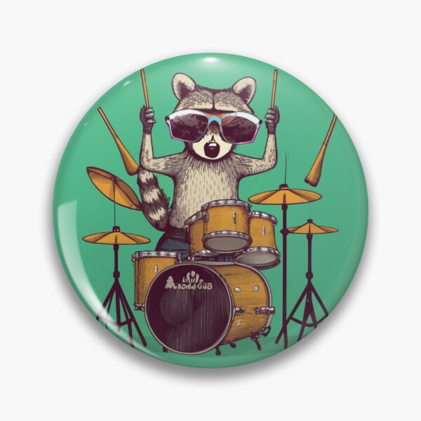 Item preview, Raccon Drummer designed and sold by AImonk.
