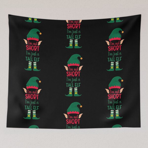 Item preview, I'm Not Short I'm Just A Tall Elf | Funny Christmas Gifts designed and sold by AgataMaria.
