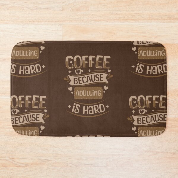 Item preview, coffee because adulting is hard vintage  designed and sold by NexaArts.